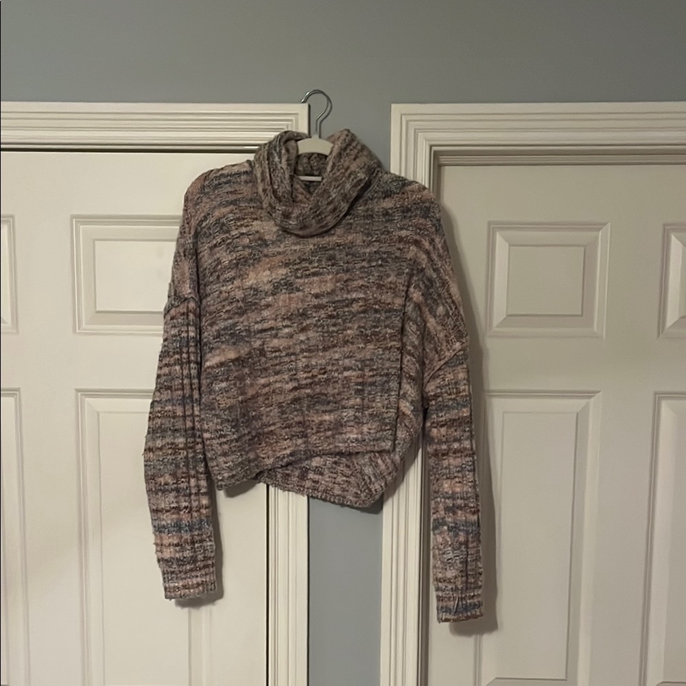 American Eagle Outfitters Gray Cowl Neck Sweater